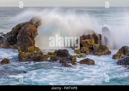 Vagues à Ho'okipa Beach Park, Maui Banque D'Images