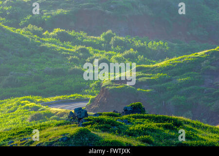 Maui Coast nord et route 340 Banque D'Images