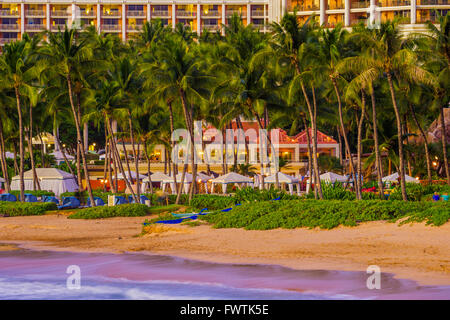 Situé en bord de mer dans la région de Maui Wailea Banque D'Images