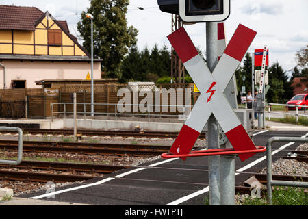 St Andrew's cross en Allemagne Banque D'Images