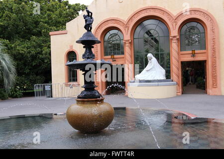 L'attraction touristique, la véranda à Fitzroy Gardens Melbourne Australie Victoria Banque D'Images