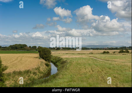 La Grange piscine près de Stalmine sur la côte de Fylde Lancashire Banque D'Images