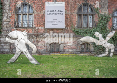 King Athur's Knights par Magdalena Abakanowicz Wroclaw Boulevard Dunikowskiego Banque D'Images