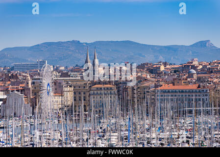 Marseille Vieux Port France Banque D'Images