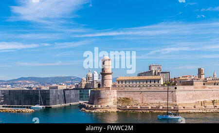 Fort St Jean Marseille Bouche du Rhône France Banque D'Images