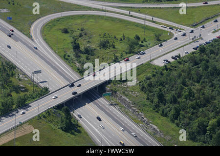 401 haut près de Kingston (Ontario), le 28 juin, 2014 Banque D'Images