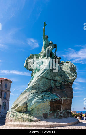 Statue du Pharo Marseille Bouche du Rhône France Banque D'Images