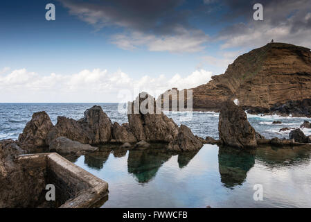 Piscines naturelles de Porto Moniz, Madeira, Portugal Banque D'Images