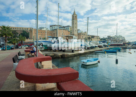 Matin à Marsaskala, Malte. Banque D'Images