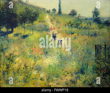 Sentier à l'été, Chemin montant dans les hautes herbes par incandescent Art & Culture News Pierre Auguste Renoir Musée D'Orsay Paris France Europe Banque D'Images