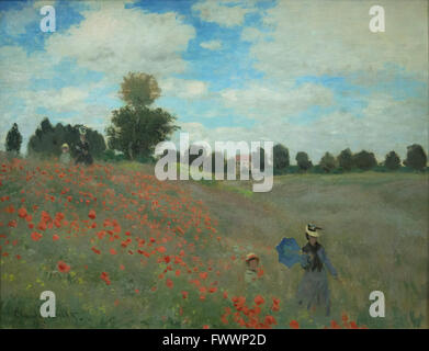 Coquelicots, champs de coquelicots, Argenteuil Claude Monet 1873 MUSÉE D'Orsay Paris France Europe Banque D'Images