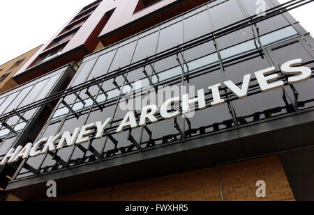 Archives de Hackney, Dalston, Londres Banque D'Images