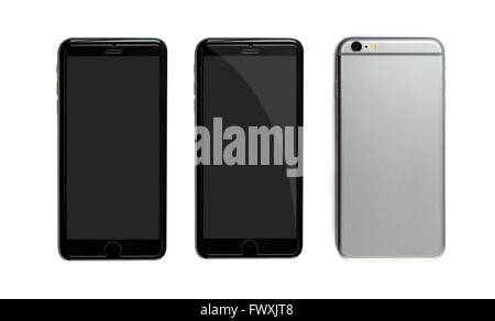 Nouvelle collection smartphone téléphone mobile réaliste Banque D'Images