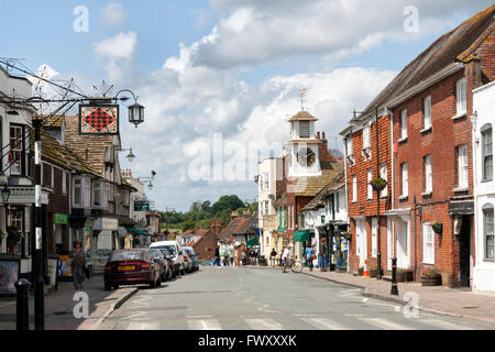 Worthing High Street, dans le West Sussex Banque D'Images