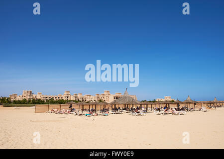 Hotel Riu Touareg sur la plage Praia de Lacacao Boa Vista Cap Vert Afrique Banque D'Images