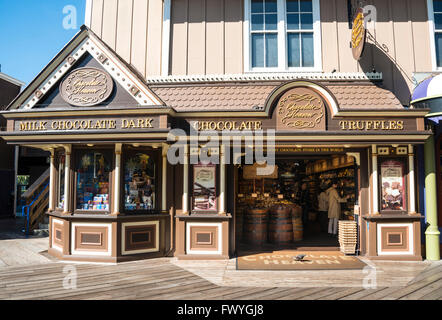 Le paradis du chocolat, boutique sur Pier 39, Fisherman&# 39;s Wharf, port, San Francisco, California, USA Banque D'Images