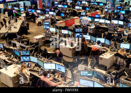 L'intérieur de Studio Tour CNN, à Atlanta, Georgia, USA Banque D'Images