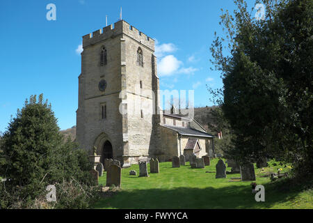 Aymestrey Herefordshire UK - Le Saint Jean Baptiste et l'église St Alkmund Banque D'Images