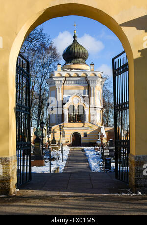 Journée d'hiver ensoleillée dans la Laure Alexandre Nevsky. Banque D'Images