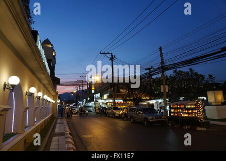 Loi Kroh Road, Chiang Mai, Thaïlande Banque D'Images