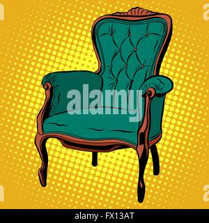 Soft vert mobilier chaise fauteuil vector Illustration de Vecteur