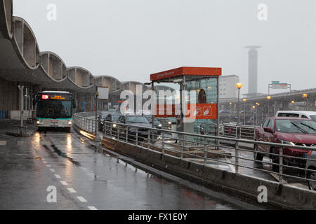 L'aéroport de Paris Charles de Gaulle, France. Banque D'Images