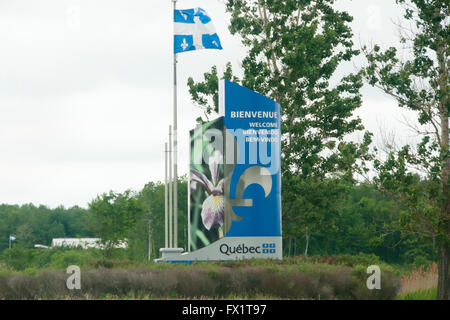 Province de Québec - Canada signe Banque D'Images