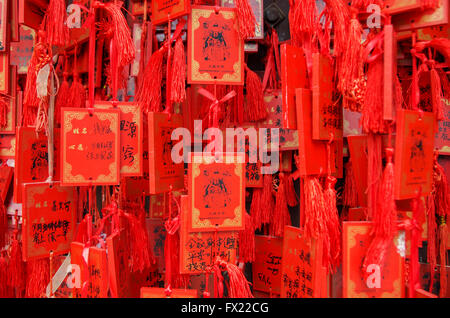 Porte-bonheur chinois , Jianshui temple, temple de Confucius, Yunnan, Chine, Asie Banque D'Images