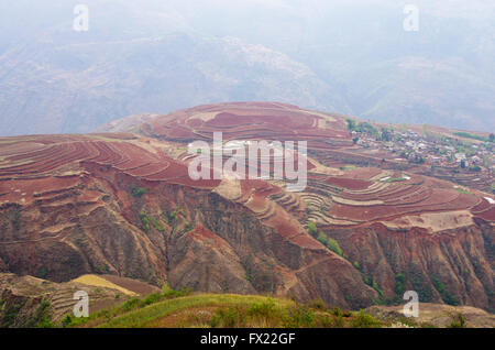 Plateau d'Dongshuan Sud, Yunnan, Chine, Asie Banque D'Images