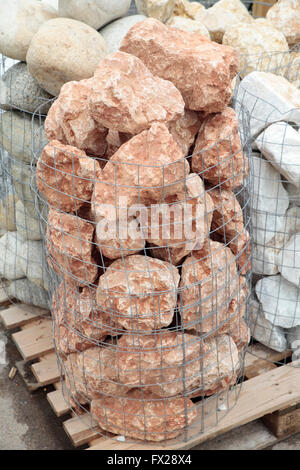 Pierres ornementales pour le jardinage Banque D'Images