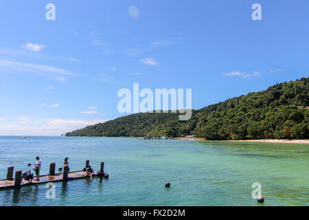 Scenic de Manukan Island, Sabah, Malaisie, Bornoe Banque D'Images