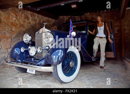 1936 Une Rolls Royce de 1936, le seul en Espagne, Posada Santa Quiteria, Calatayud, Soria Banque D'Images