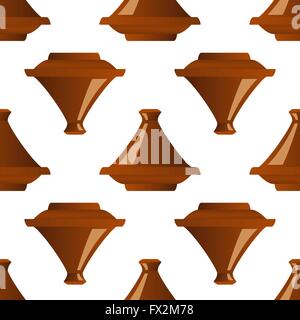 Tajine marocain seamless Illustration de Vecteur