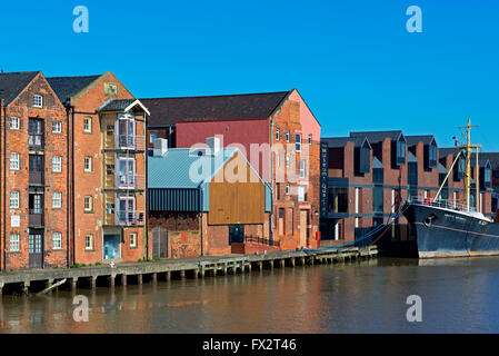 Chalutier, l'Arctique Corsair, amarré sur la rivière Hull, Hull, East Riding of Yorkshire, Angleterre, Humberside Banque D'Images