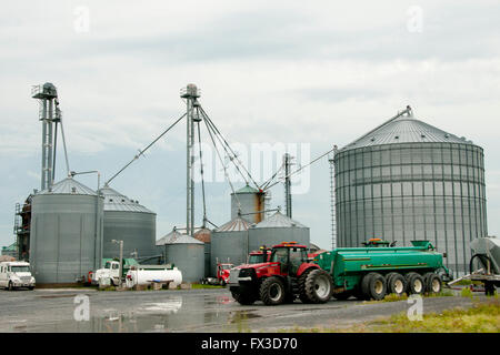 Silos agricoles - Québec - Canada Banque D'Images