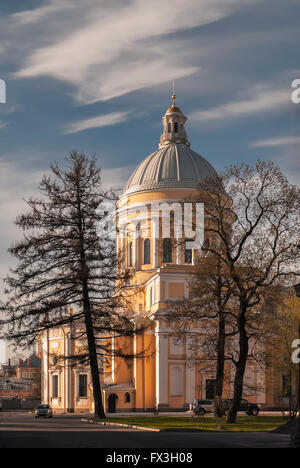 Cathédrale de la trinité de la Laure Alexandre Nevski à Saint-Pétersbourg. Banque D'Images