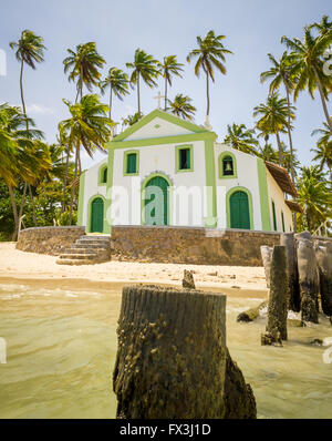 Brésil Carneiro sable Eau de coco beach clair soleil Banque D'Images