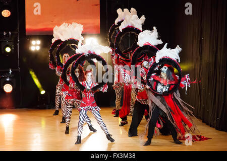 Concours de danse, la province de Malaga Torremolinos Costa del Sol, Andalousie, Espagne Europe Banque D'Images