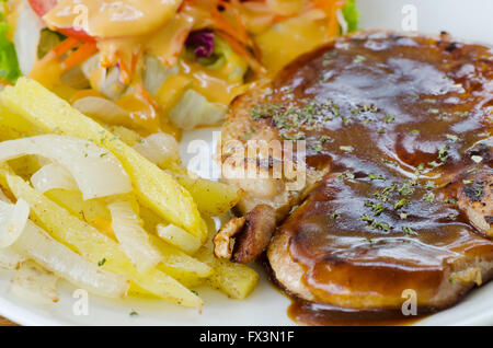 steak de porc chop Banque D'Images