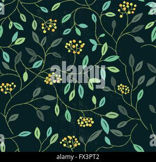 Motif floral transparent d'été. La répétition d'éléments floraux. Vector illustration Illustration de Vecteur