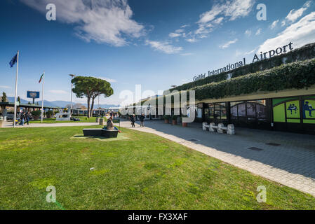 Galilei Aéroport International, Pise, Toscane, Italie Banque D'Images