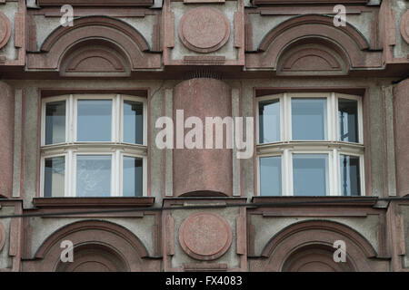 Le Palace Archa dans rondocubist style, Prague, Na Porici, République Tchèque, Europe Banque D'Images