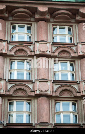 Le Palace Archa dans rondocubist style, Prague, Na Porici, République Tchèque, Europe Banque D'Images