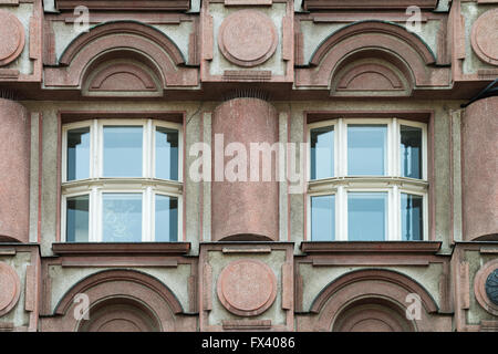 Le Palace Archa dans rondocubist style, Prague, Na Porici, République Tchèque, Europe Banque D'Images