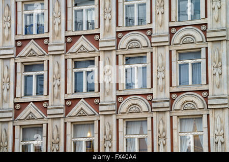 La construction Rondocubist Palac Adria, Nove mesto, Prague, République Tchèque, Europe Banque D'Images