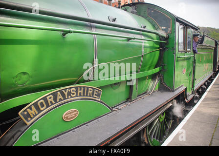 LLangollen Steam et Stars Gala 2009. Le moteur de Morayshire Bo'ness et Kinneil railway en Ecosse. Ex LNER 4-4-0 N° 246 Banque D'Images