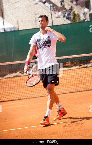 Monte Carlo Rolex Masters ATP, Monaco. Grigor Dimitrov sur cour pendant une session de formation Banque D'Images