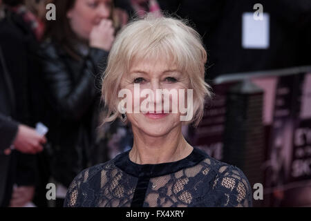 Londres, Royaume-Uni. 11 avril, 2016. UK premiere de l'oeil dans le ciel le 11/04/2016 à Curzon Mayfair, Londres. Sur la photo : Helen Mirren. Credit : Julie Edwards/Alamy Live News Banque D'Images