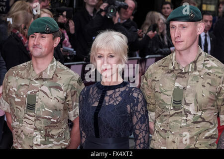 Londres, Royaume-Uni. 11 avril, 2016. UK premiere de l'oeil dans le ciel le 11/04/2016 à Curzon Mayfair, Londres. Sur la photo : Helen Mirren. Credit : Julie Edwards/Alamy Live News Banque D'Images