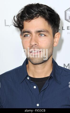 New York, NY, USA. Apr 11, 2016. Adrien Grenier aux arrivées des Premiere, AMC Loews Lincoln Chease, New York, NY Le 11 avril 2016. Credit : Kristin Callahan/Everett Collection/Alamy Live News Banque D'Images